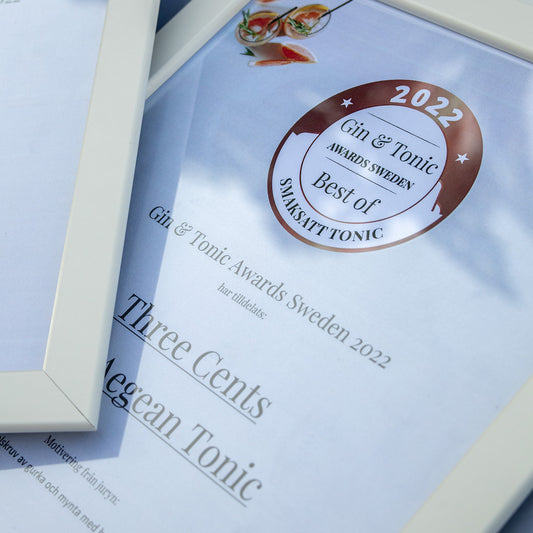 Aegean Tonic best in class at Gin & Tonic Festival!