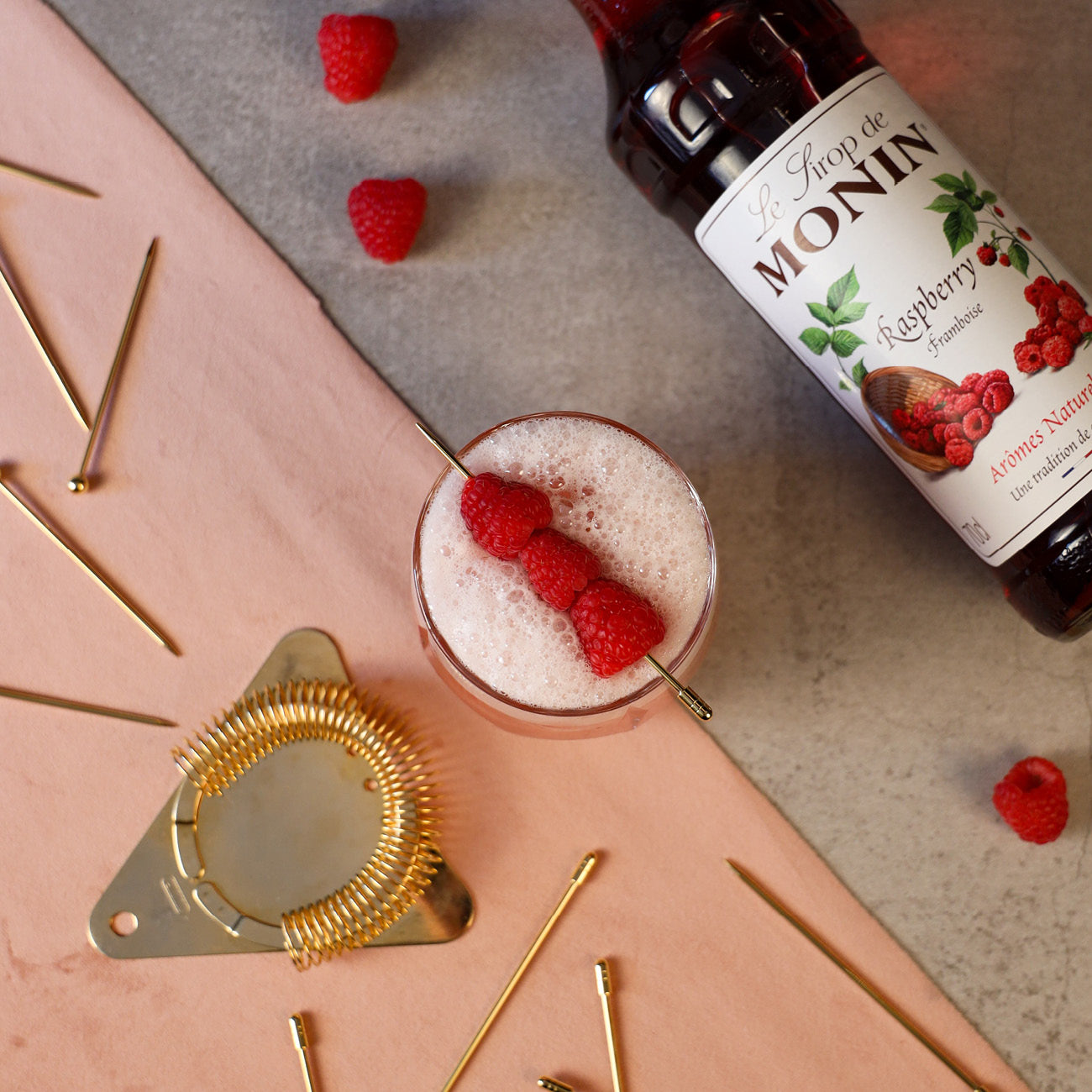 Monin Raspberry Syrup 70 cl (P)