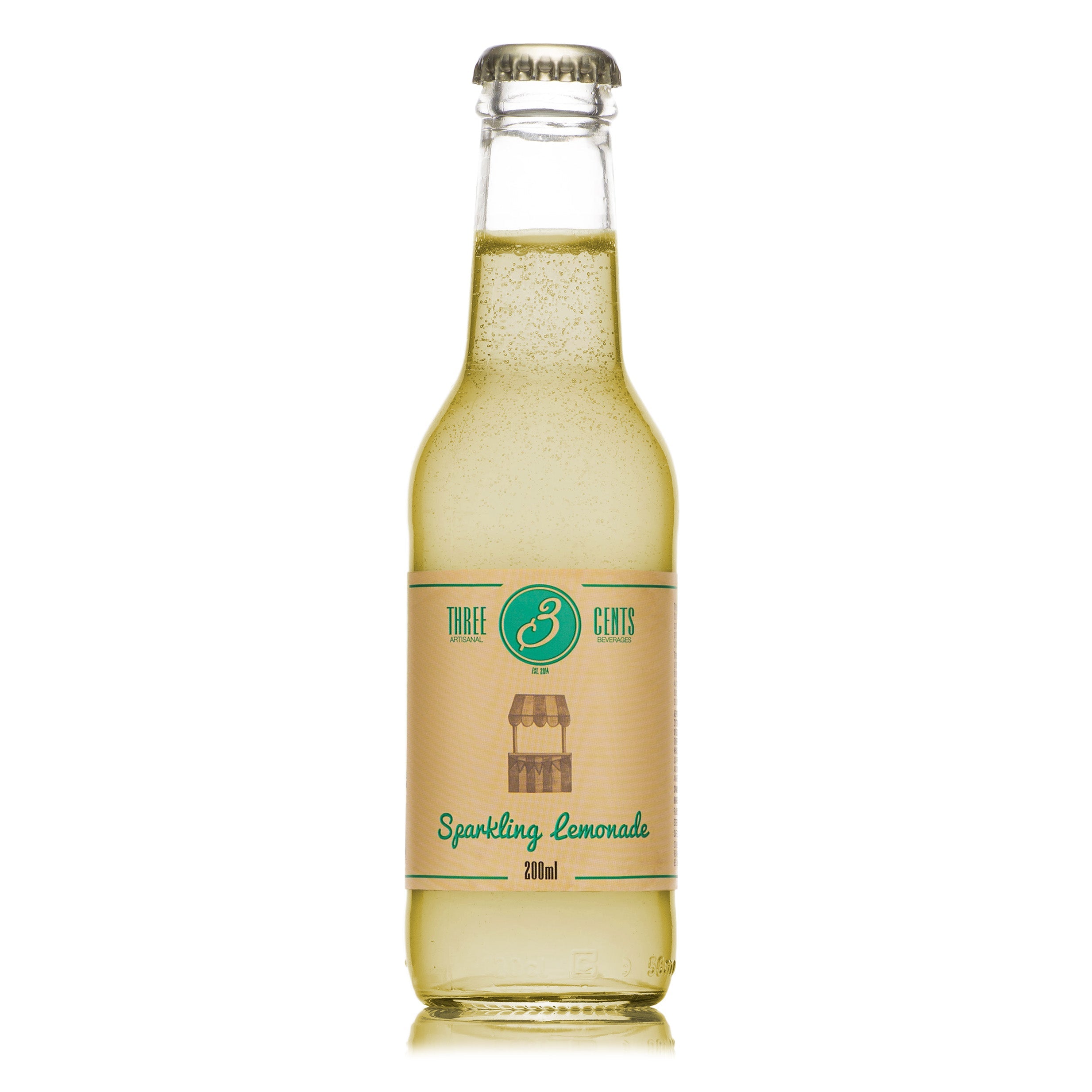 Three Cents Sparkling Lemonade, 24 x 200 ml