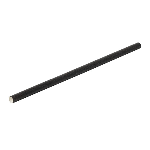 Barkonsult Paper Straw Black Ø 8 x 200 mm, 250 pcs