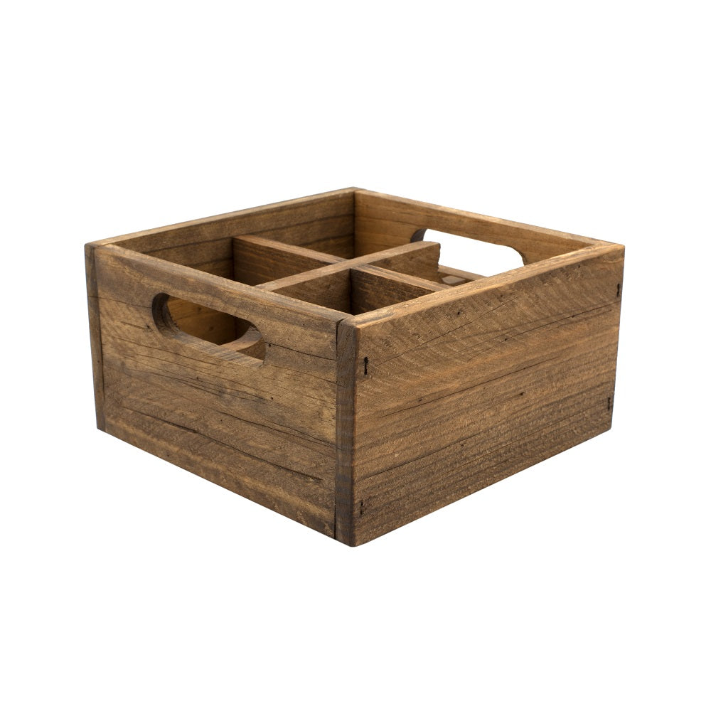 Wooden Box Small Brown 17 x 17 cm