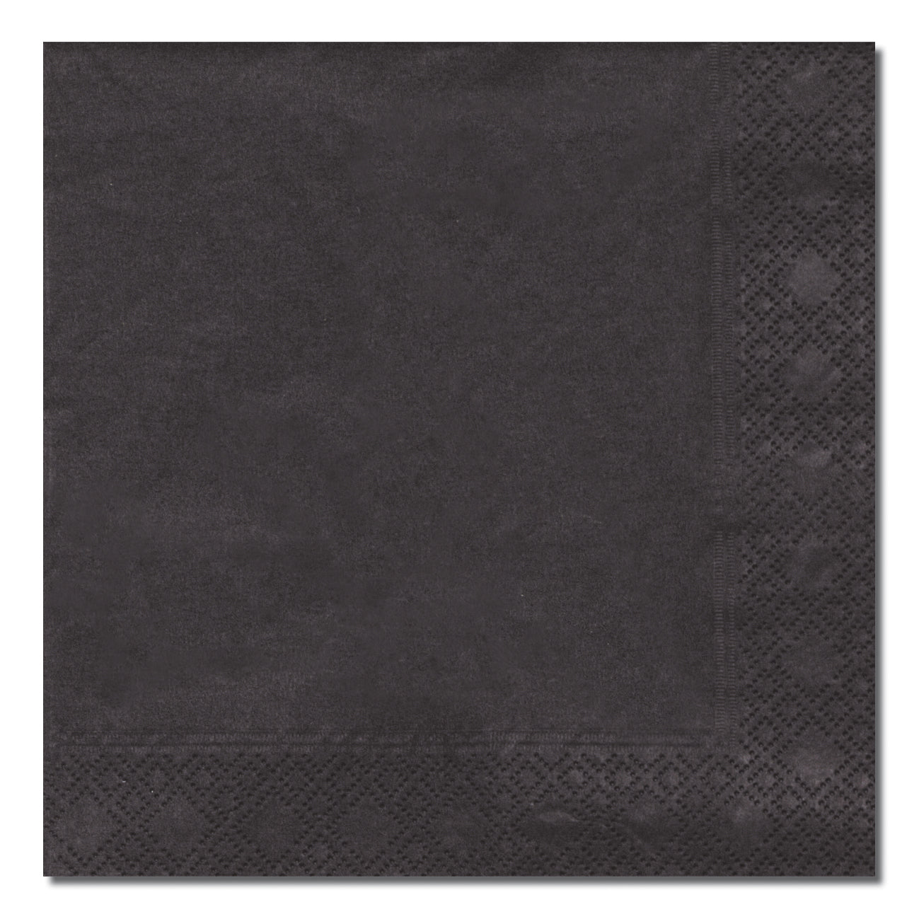 Cocktail Napkin Black 24 x 24 cm, 200 pcs