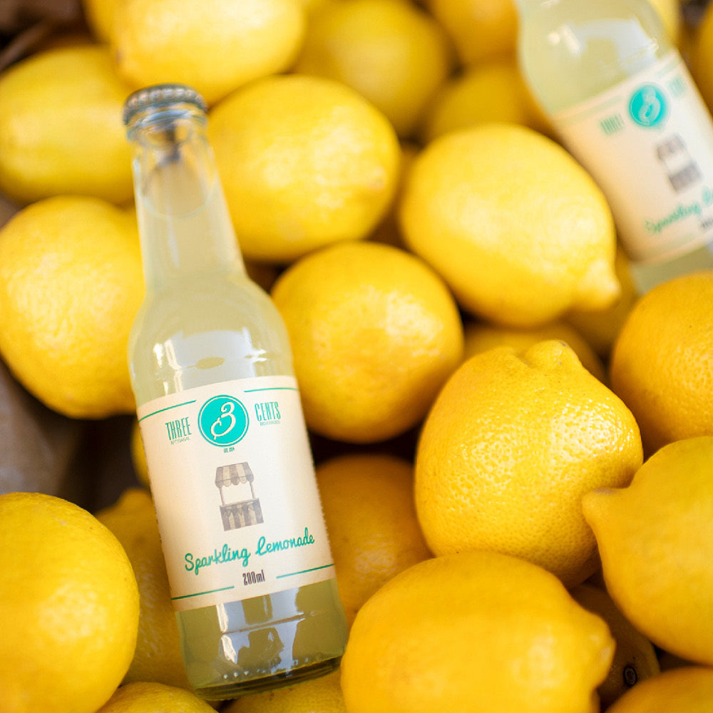 Three Cents Sparkling Lemonade, 24 x 200 ml